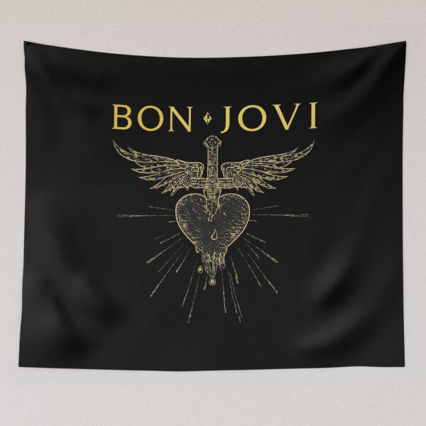 Item preview, Bons Jovis Heart Wings Cross Rock Band  designed and sold by KittySCuteArt.
