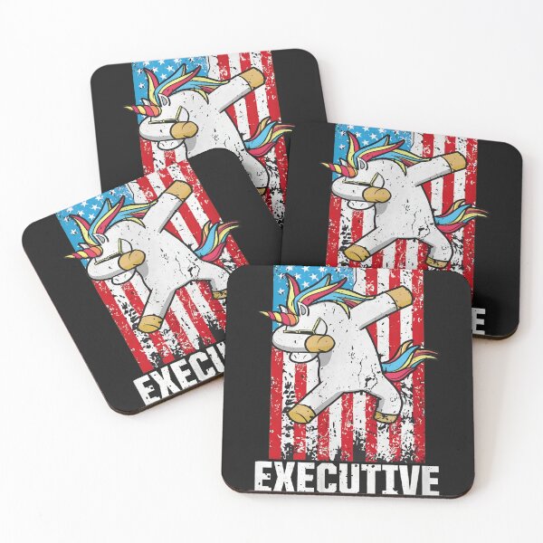 Item preview, Dabbing Unicorn Executive Assistant USA Flag designed and sold by YarningsandYear.