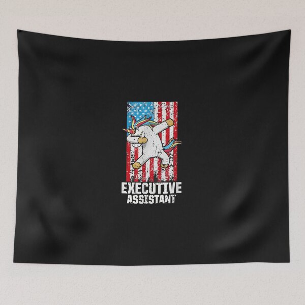 Item preview, Dabbing Unicorn Executive Assistant USA Flag designed and sold by YarningsandYear.