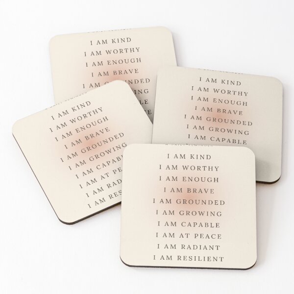 Item preview, Daily Affirmations I Am Beige Aesthetic designed and sold by SnazzifyDigital.