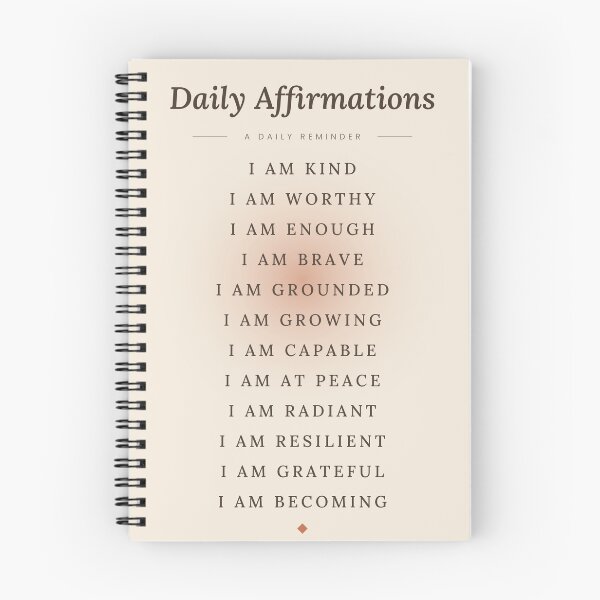 Item preview, Daily Affirmations I Am Beige Aesthetic designed and sold by SnazzifyDigital.