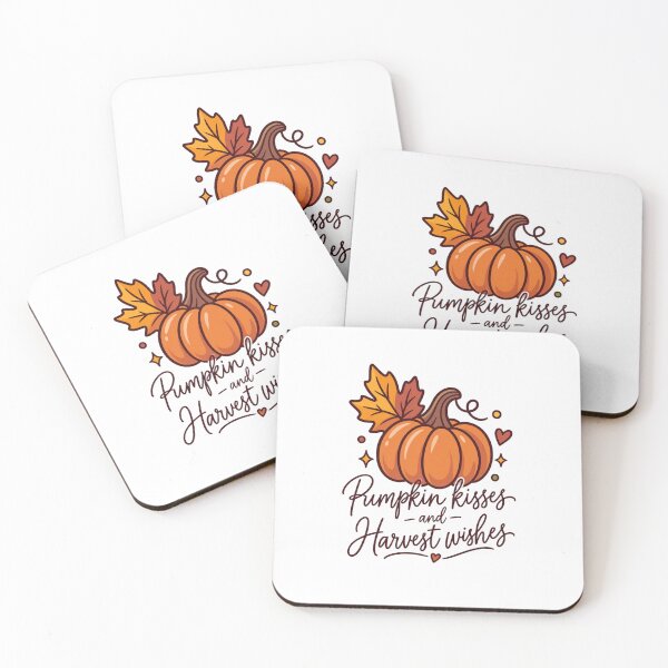 Item preview, Pumpkin kisses and Harvest wishes   designed and sold by LuveraxArt.