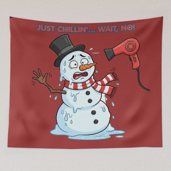 Item preview, Just Chillin Wait No Funny Melting Snowman designed and sold by SmartPuns.