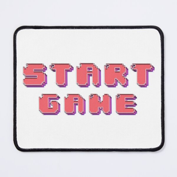 Item preview, Start Game Pixel Text 8-Bit Retro Design designed and sold by The-SilentPlace.