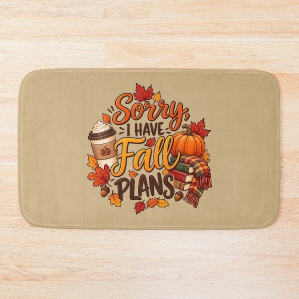 Item preview, Sorry, I Have Fall Plans – Cozy Autumn Pumpkin & Coffee Design designed and sold by blankTeeShirt.