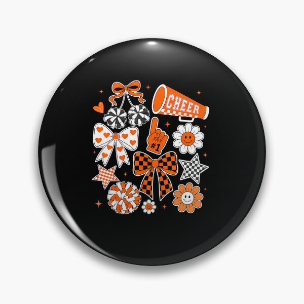 Item preview, Coquette Orange Cheer Bow Football Mom Girls Game Day designed and sold by RealestInternet.