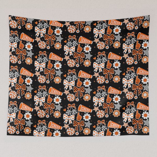 Item preview, Coquette Orange Cheer Bow Football Mom Girls Game Day designed and sold by RealestInternet.