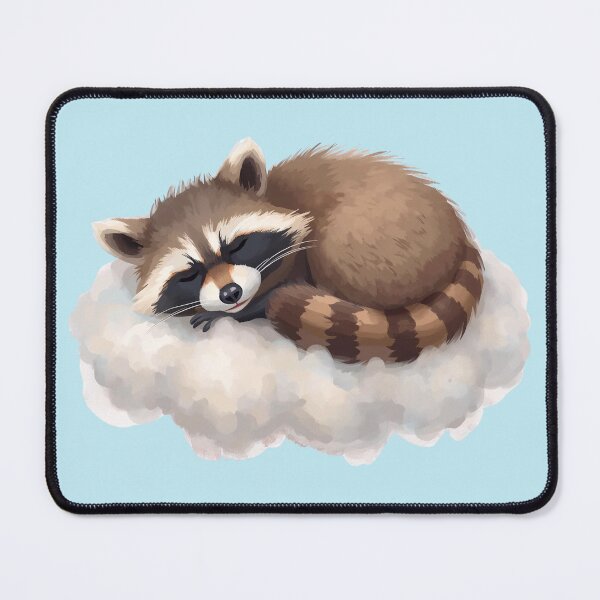 Item preview, Sleepy Raccoon – Cute Tired Raccoon Cozy Animal Illustration designed and sold by Girly-Universe.