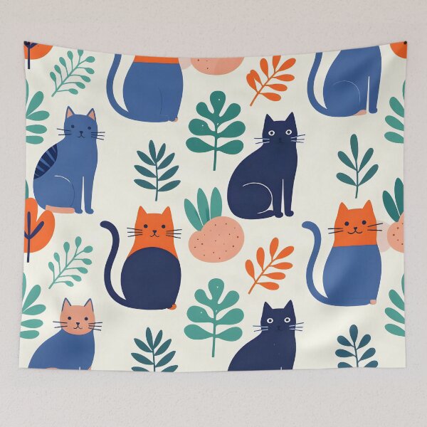 Item preview, A Parade of Cats designed and sold by The Mad Tea Party.