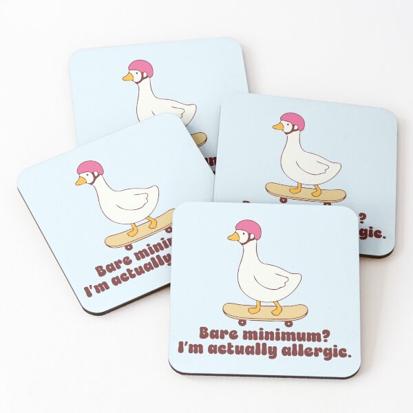 Item preview, Funny Bare Minimum Goose Quote designed and sold by jianina-alondra.