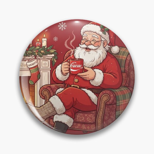 Item preview, Funny Santa Claus Drinking Cacao Cozy Christmas designed and sold by SmartPuns.