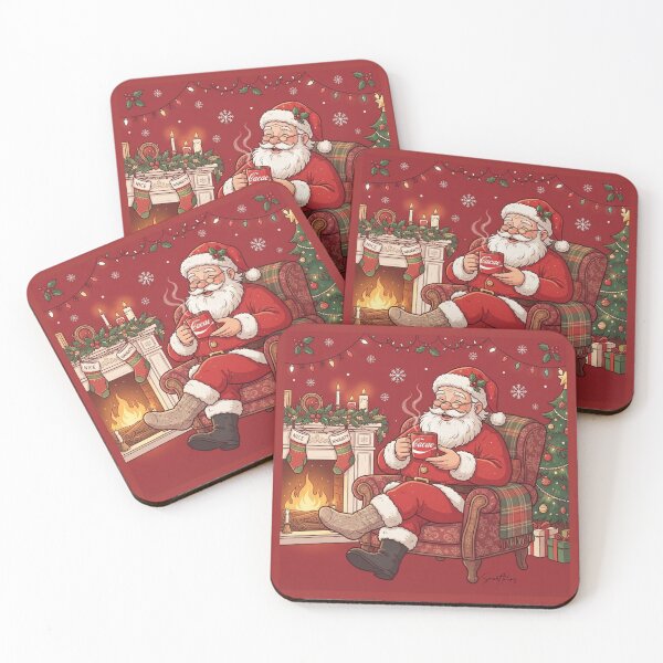 Item preview, Funny Santa Claus Drinking Cacao Cozy Christmas designed and sold by SmartPuns.