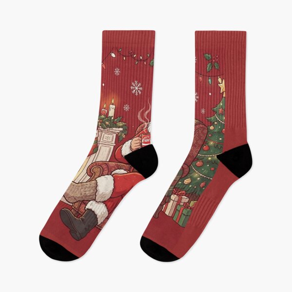 Item preview, Funny Santa Claus Drinking Cacao Cozy Christmas designed and sold by SmartPuns.
