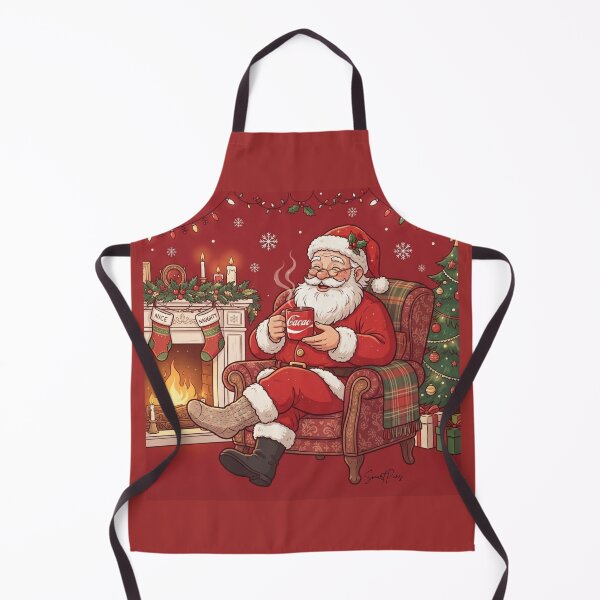 Item preview, Funny Santa Claus Drinking Cacao Cozy Christmas designed and sold by SmartPuns.