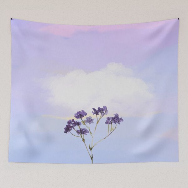 Item preview, Lavender sky wildflower designed and sold by Zestypickles.