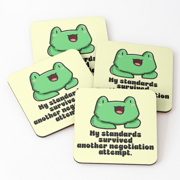 Item preview, Funny High Standards Frog Quote designed and sold by jianina-alondra.