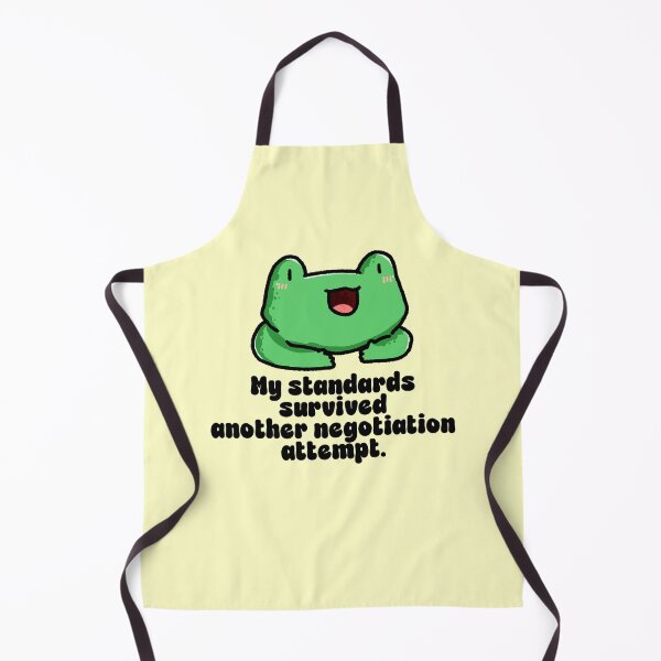 Item preview, Funny High Standards Frog Quote designed and sold by jianina-alondra.