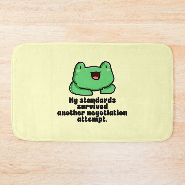 Item preview, Funny High Standards Frog Quote designed and sold by jianina-alondra.