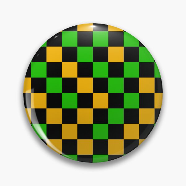 Item preview, Green Yellow and Black Checkered Design   designed and sold by PatternTitan.