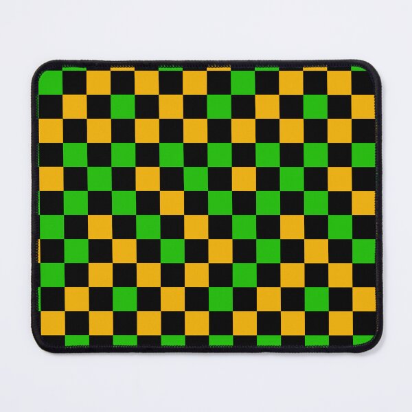 Item preview, Green Yellow and Black Checkered Design   designed and sold by PatternTitan.