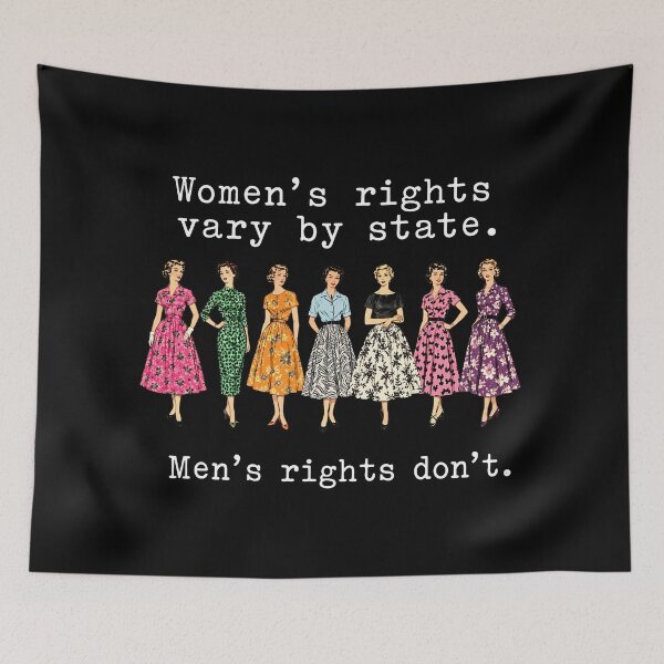 Item preview, Women's Rights Vary By State Men's Rights Don't Vintage Retro designed and sold by GusHickman.