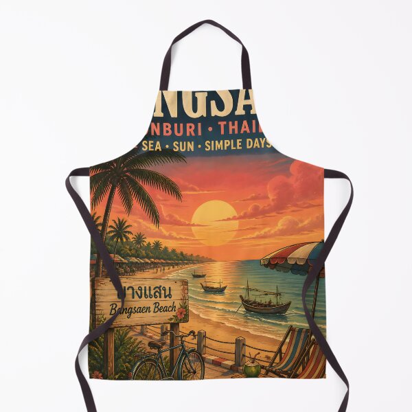 Item preview, Bangsaen Sunset Retro – Beach Life Thailand designed and sold by Spirit of Siam.