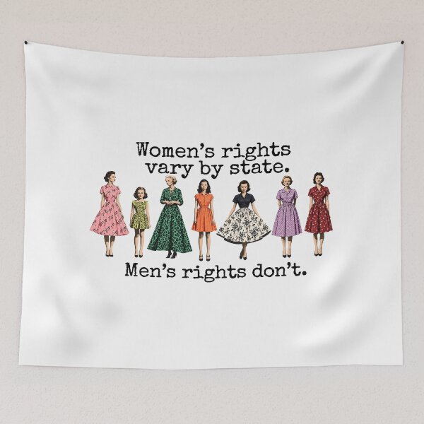 Item preview, Women's Rights Vary By State Vintage 1950s Style Graphic designed and sold by GusHickman.