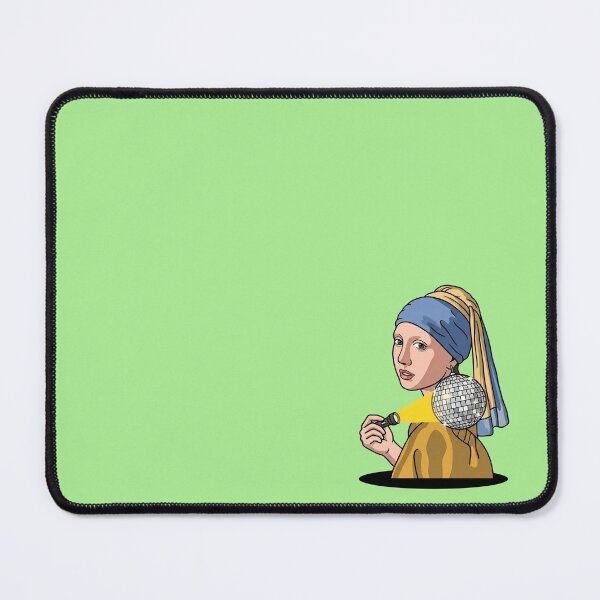 Item preview, Girl With A Disco Ball Earring Vermeer Parody Art History Party Humor Pop Art designed and sold by Rare By Hero.