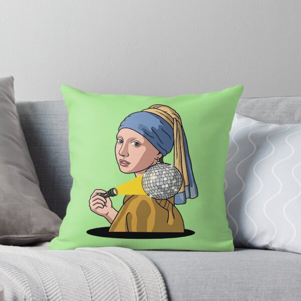 Item preview, Girl With A Disco Ball Earring Vermeer Parody Art History Party Humor Pop Art designed and sold by Rare By Hero.