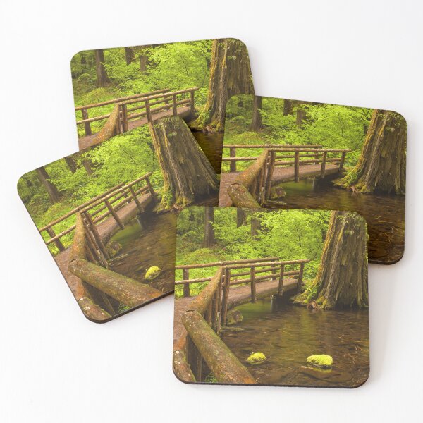 Item preview, Wooden Footbridge in Lush Forest designed and sold by jklune.