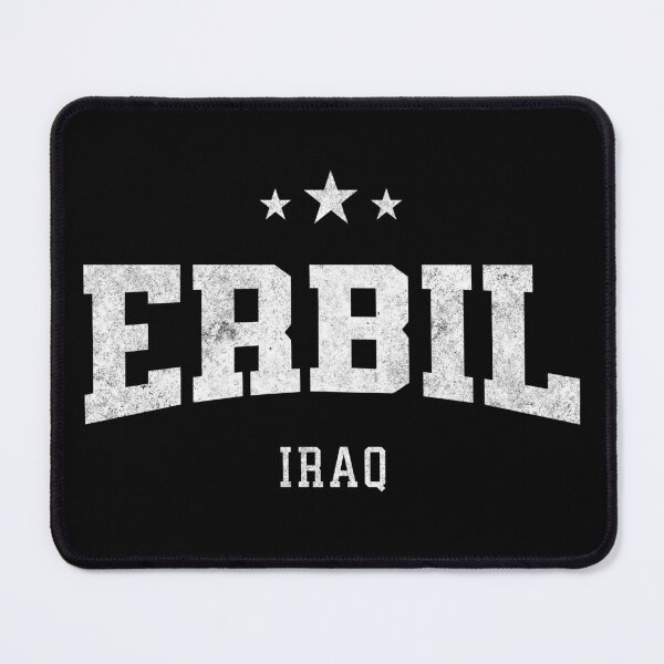 Item preview, Erbil Iraq Vintage Varsity Distressed Retro College Travel Design designed and sold by NiceTeeClub.