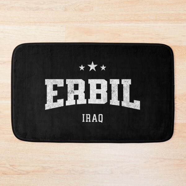 Item preview, Erbil Iraq Vintage Varsity Distressed Retro College Travel Design designed and sold by NiceTeeClub.