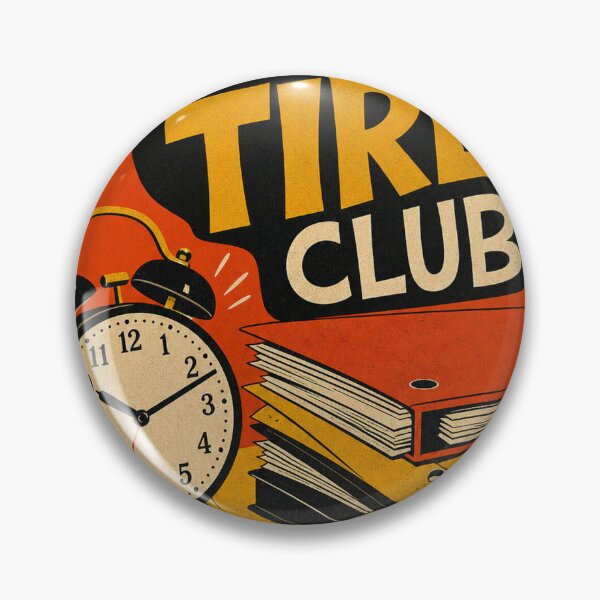 Item preview, Tired Retro Work Humor Art designed and sold by VisualArtsOasis.