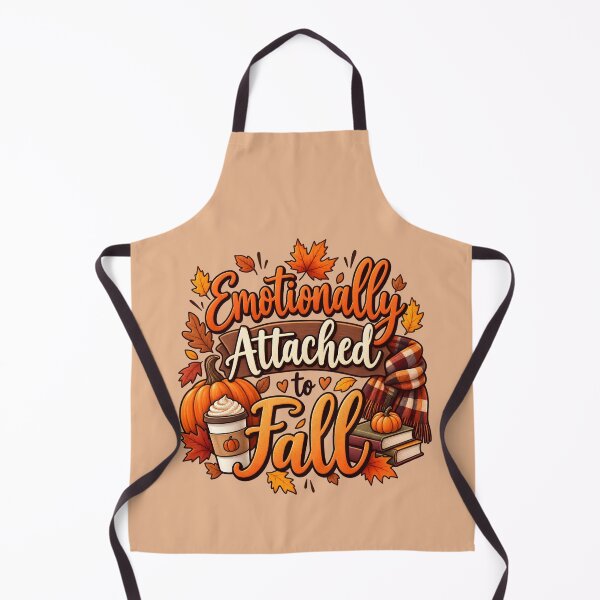 Item preview, Emotionally Attached to Fall – Cozy Autumn Pumpkin & Coffee Design designed and sold by blankTeeShirt.