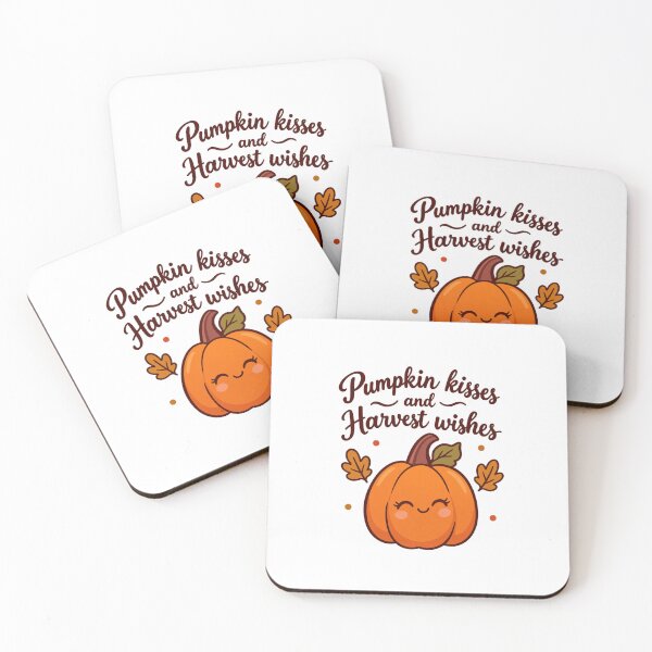 Item preview, Pumpkin kisses and Harvest wishes   designed and sold by LuveraxArt.
