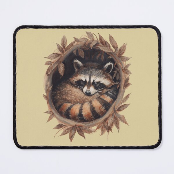 Item preview, Sleepy Raccoon – Cute Tired Raccoon Cozy Animal 3 designed and sold by Girly-Universe.
