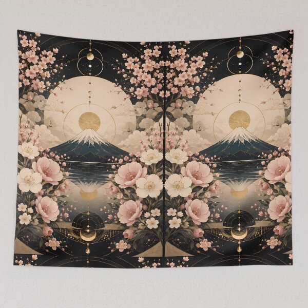 Item preview, Symmetrical Japanese inspired illustration  designed and sold by Helmy Dream.