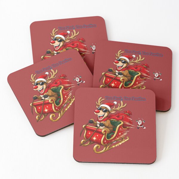 Item preview, Too Fast Too Festive Funny Rudolph Reindeer Christmas designed and sold by SmartPuns.