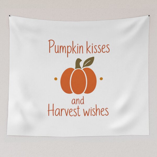Item preview, Pumpkin kisses and Harvest wishes   designed and sold by LuveraxArt.