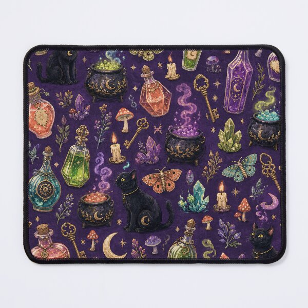 Item preview, Magical Halloween Potion Cabinet Pattern designed and sold by frumixart.