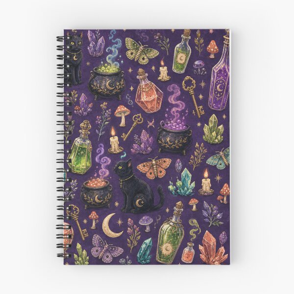 Item preview, Magical Halloween Potion Cabinet Pattern designed and sold by frumixart.