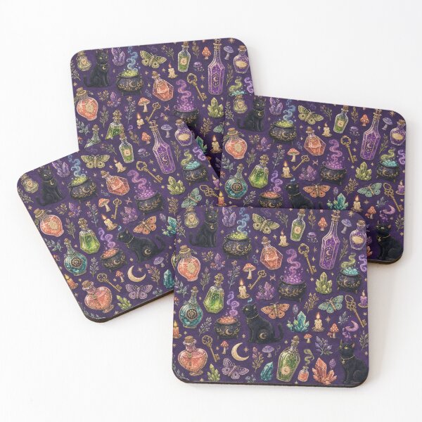 Item preview, Magical Halloween Potion Cabinet Pattern designed and sold by frumixart.