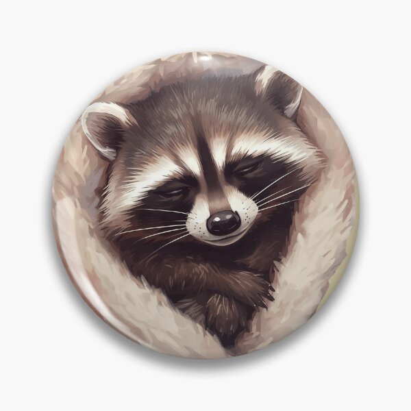 Item preview, Sleepy Raccoon – Cute Tired Raccoon Cozy Animal 4 designed and sold by Girly-Universe.