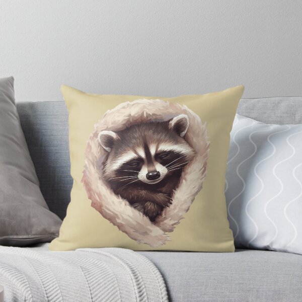 Item preview, Sleepy Raccoon – Cute Tired Raccoon Cozy Animal 4 designed and sold by Girly-Universe.