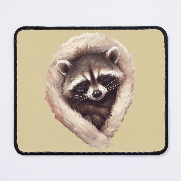 Item preview, Sleepy Raccoon – Cute Tired Raccoon Cozy Animal 4 designed and sold by Girly-Universe.