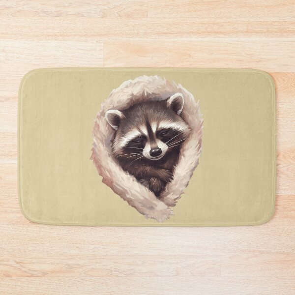 Item preview, Sleepy Raccoon – Cute Tired Raccoon Cozy Animal 4 designed and sold by Girly-Universe.
