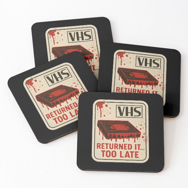 Item preview, Bloody Vhs Cassette Tape Too Late designed and sold by MarCinu Art.