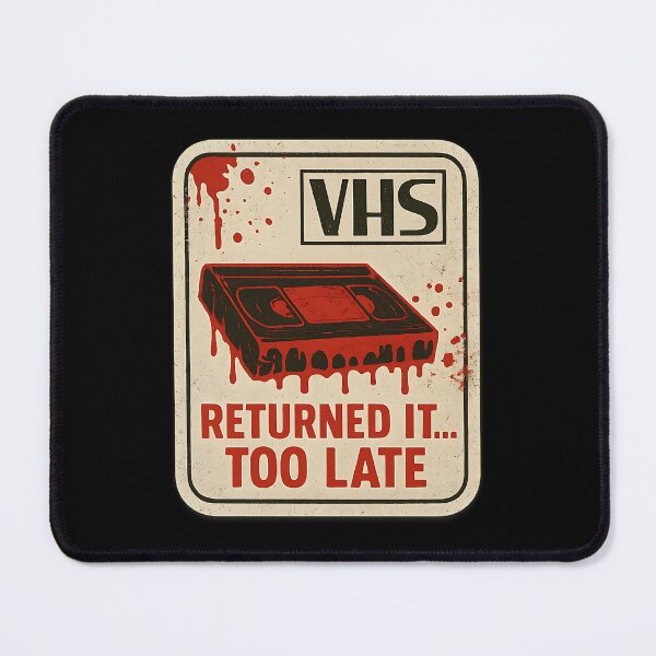 Item preview, Bloody Vhs Cassette Tape Too Late designed and sold by MarCinu Art.