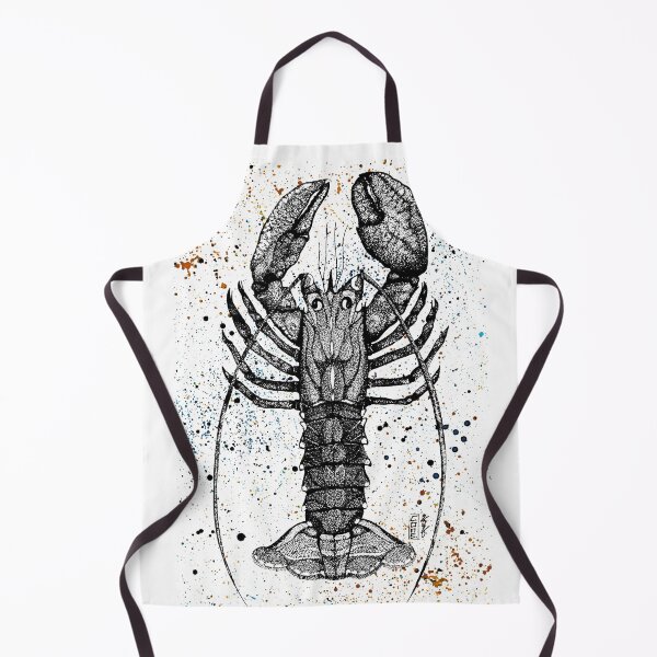 Aperçu de l'œuvre Lobster In Stippling Ink Art créée et vendue par Come-illustrate.