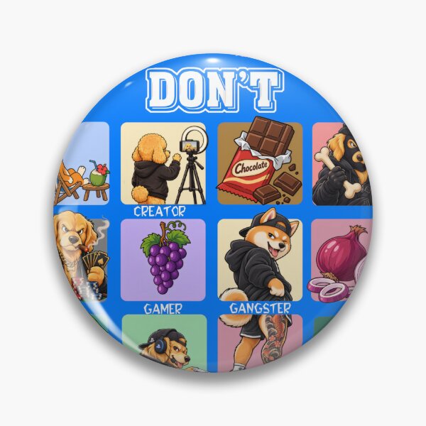 Item preview, Funny Dog Life Chart Gamer Gangster and Food Guide designed and sold by No.Brain.No.Pain.